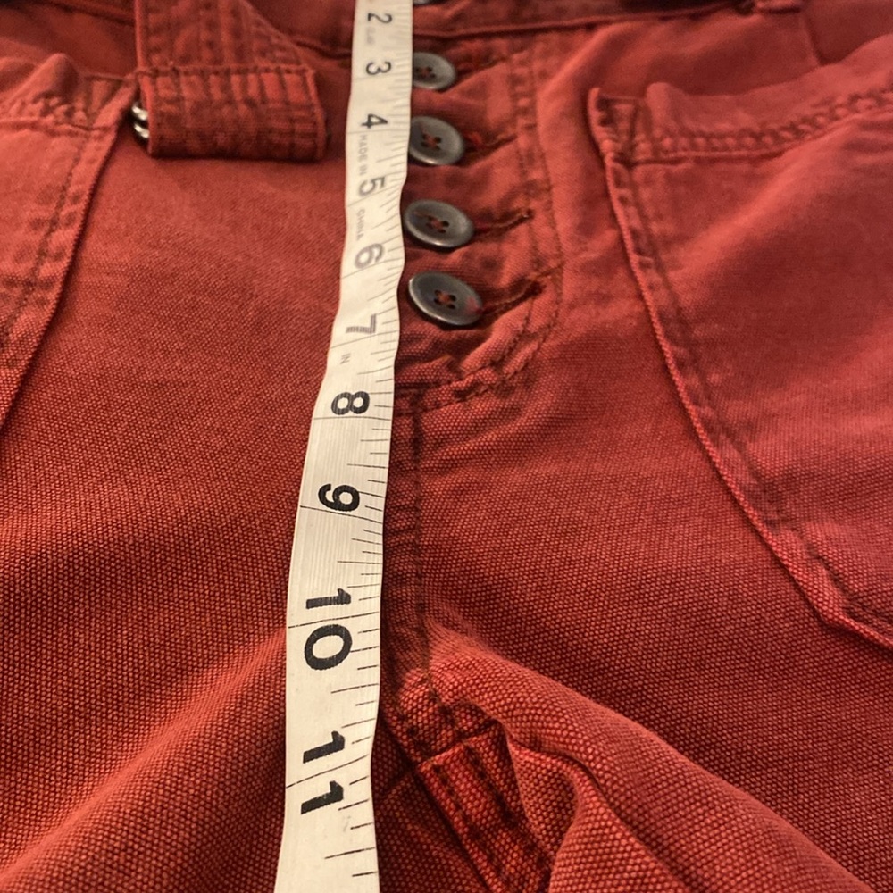 Free People 💐 high waisted brick red slim flare jeans - Picture 11 of 14